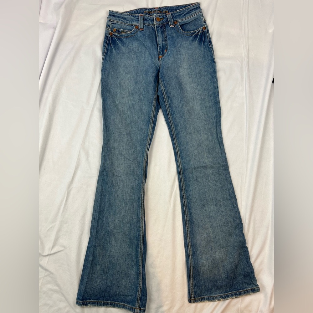 Pure Color Jeans Womens Size 26 Blue Bootcut